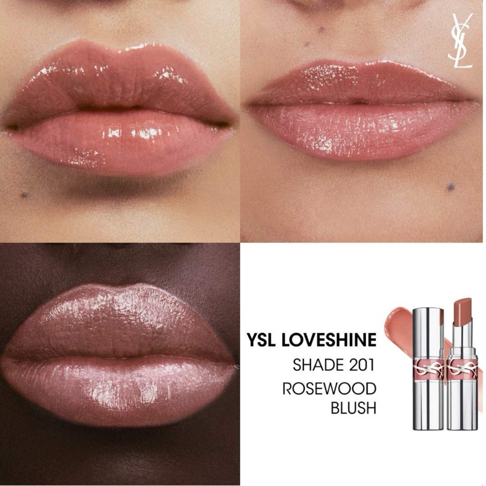 YSL Loveshine Lipstick 201 Rosewood Blush
